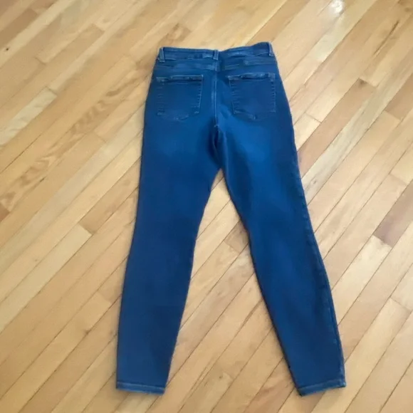 edge Women's Dark Blue Skinny Button-Fly Jeans - Picture 2 of 4